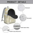 thumbnail image 4 of Gothic Cosmic Astrology Backpack, Lightweight School Bag with Mystical Moon and Golden Star Print, 4 of 5