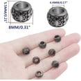 thumbnail image 3 of 100 Pieces Gun Black Rondelle Spacer Beads European Large Hole Beads Tube Column Loose Charm Beads Accessories for DIY Bracelet Necklace Earrings Jewelry Making, 3 of 7