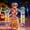 LED, variant on Lighted Up Giant Skeleton Hawaiian Hula Outfit,12ft Skeleton Summer Accessories Including Grass Skirt,Flower Garlands & Bracelet,23ft Lights String,Hawaiian Banner for Outdoor Garden Decor