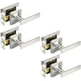 thumbnail image 1 of Satin Nickel Passage Door Handles Interior Brushed Nickel Door Handles Indoor Keyless Non-Locking Lever Set for Hallway or Closet Doors Reversible for Right/Left Handed Door, 1 of 6