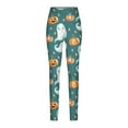 thumbnail image 6 of QATAINLAV Women Halloween Costumes, Legging for Women Tummy Control Butt Lift High Waist Running Pants Funny Graphic Print Fitness Skinny Trousers Mother's Day Gifts Green M, 6 of 7