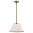 thumbnail image 2 of Nuvo Lighting Dover 1 Light Medium Pendant White with Vintage Brass, 2 of 6