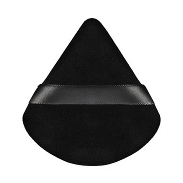 Triangular Velvet Powder Puff, 1 Piece, Pizza Powder, Mini Face Makeup Sponge, Cosmetic, Washable, Lightweight, Makeup Tool
