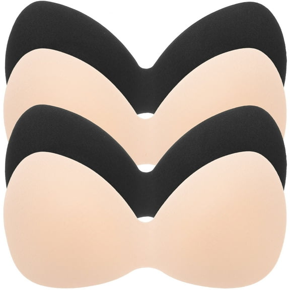 BESTYASH 4Pcs Bra Pads Inserts One Piece Nylon Slip Into Bra Pocket for Sports Bra Accessories