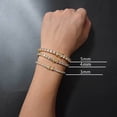 thumbnail image 4 of 3mm Moissanite Tennis Bracelets Women Gold Bracelets Round Cut D Color VVS1 Clarity Diamond Tennis Bracelets 925 Sterling Silver Bracelets for Women（6-8.5 inchs）, 4 of 6