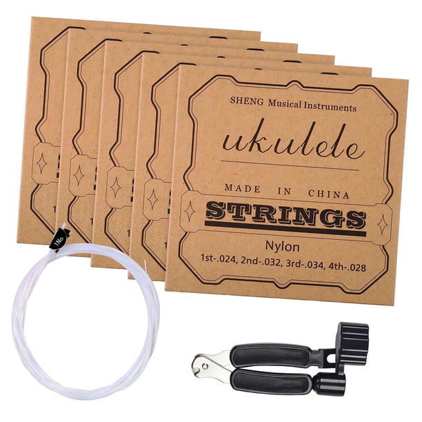 Enrollador de cuerdas 3 en 1 para ukeleles, accesorio de nailon para ukelele, pieza de instrumento musical para actuaciones y escenarios de conciertos