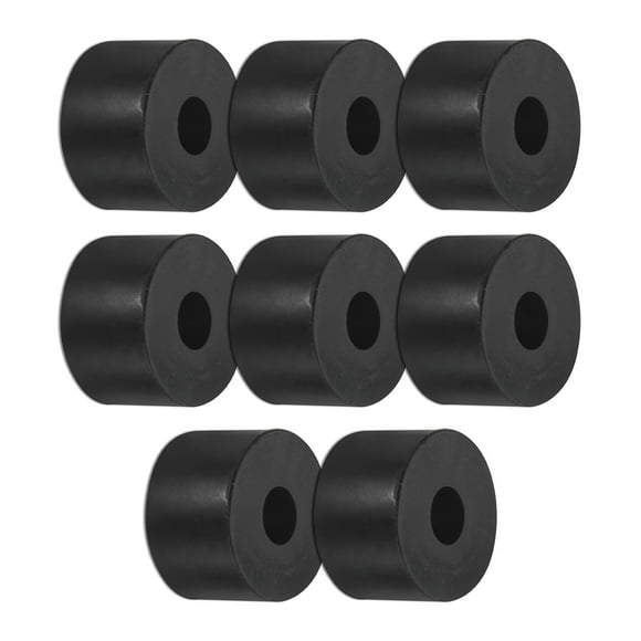 Uxcell 8-Pack Rubber Isolation Washers, 1" OD 0.3" ID 0.6" Thick for Home and Car Accessories, Black