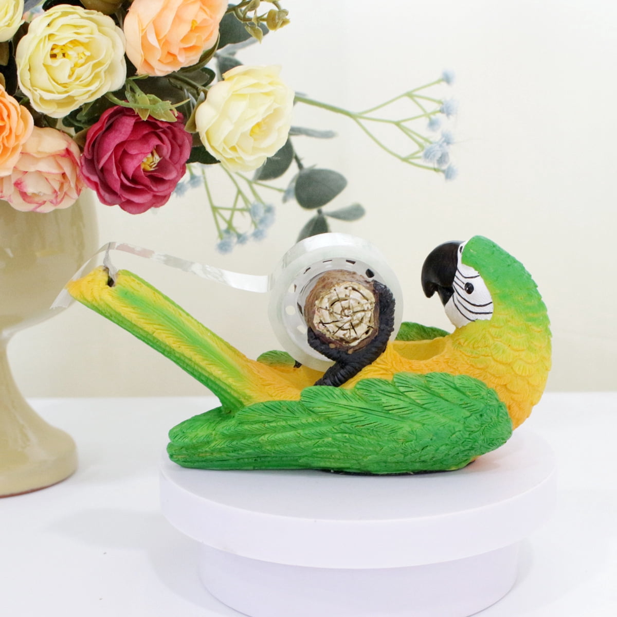 Novelty Tape Cutter Office Supplies,Resin Cartoon Animal Tape Dispenser Home Office Desk Accessories,Funny Stationery Gift Idea