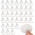 thumbnail image 1 of Colgadores de platos adhesivos, colgadores de platos invisibles con parte posterior adhesiva fuerte, perfectos para colgar platos decorativos en varias superficies, incluidas paredes y puertas de, 1 of 7