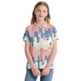 thumbnail image 2 of MUXiin Boys Polo Shirts Button Closure Short Sleeve Hawaiian Shirt Active Wear Polo Casual Tops with Chest Pocket, 2 of 6