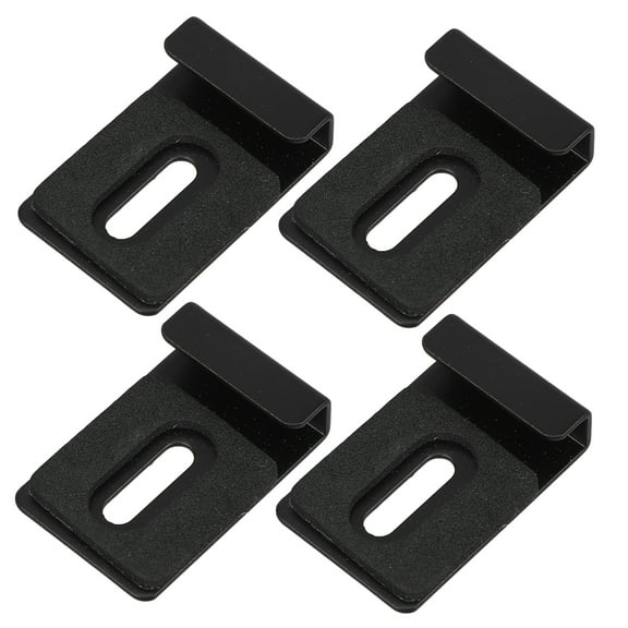 WHAMVOX 1 Set Clear Clips Mirror Door Hanger Hanging Kit Stainless Steel Brackets for Frameless Mirrors