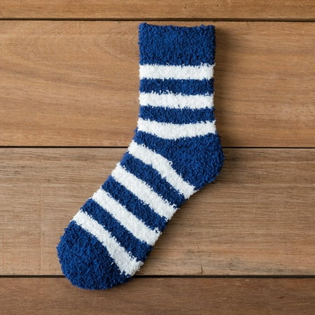 

Socks For Women Girls Coral Fleece Socks Pattern Novelty Cute Coral Socks Striped Socks Socks Size 13-15