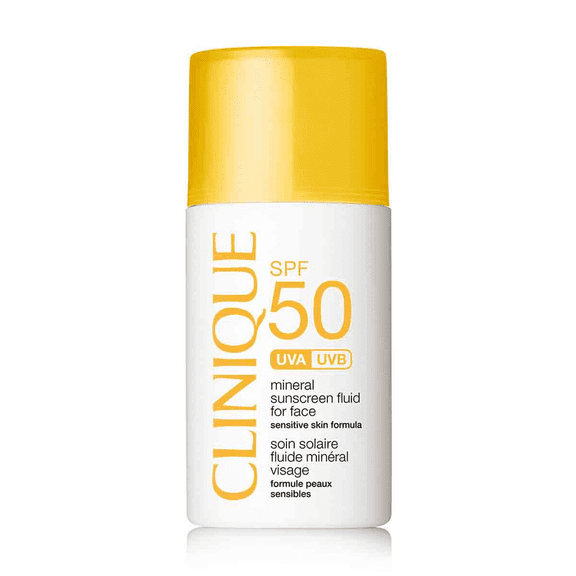 Broad Spectrum SPF 50 Mineral Sunscreen Fluid for Face by Clinique for Women - 1 oz Sunscreen