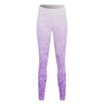 thumbnail image 3 of adviicd Yoga Pants For Girls Yoga pants With Pockets For Women Women Fashion Tie Dyed Print Sport High Waist Pants Elastic Slim Pants Purple 2XL, 3 of 4