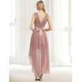 thumbnail image 4 of Vestido de cóctel de mujer con corte salmonete, vestidos de noche, vestidos elegantes de fiesta, 4 of 5