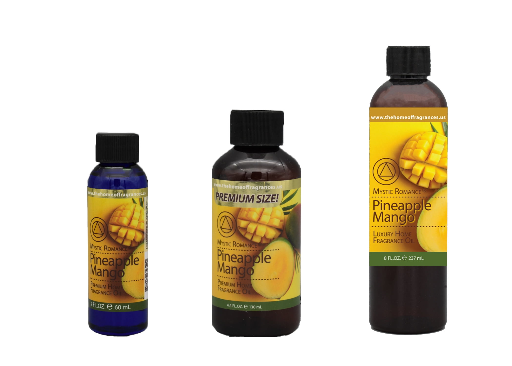 Mystic Romance Premium Home Fragrance Oil Scent PINEAPPLE MANGO SET 8FL