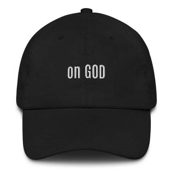 On GOD For Real Dad Hat (Black)