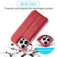 thumbnail image 6 of SaniMore for iPhone 14 Pro 6.1" Case [RFID Blocking], Camera Protection Card Slot Ultra-Thin PU Leather Magnetic Wallet Cover with Practical Bracket Shockproof Protective Shell, Red, 6 of 7