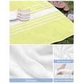 thumbnail image 6 of Yellow White Stripe Beach Towels Oversized Super Absorbent, Modern Rustic Vertical Striped Lightweight Bath Towel Quick Dry Sets For Bathroom/Pool/Rv Camping/Beach Play/Gym Room/Picnic 30"x60", 6 of 8