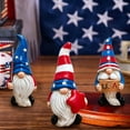 thumbnail image 5 of Outdor Figurines de Lutins Patriotiques Décorations du 4 Juillet 3 Pcs Lutins en Résine Rouges Blancs Bleus Statues de Lutins pour la Fête de l'Indépendance Jour du Souvenir Jour des Anciens Combattants, 5 of 5