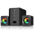 thumbnail image 1 of Altavoces de combinación con cable USB SADA D-202 Altavoces de computadora LED Colorido, 1 of 8