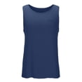 thumbnail image 5 of BangWanChi Men's Solid Color Crew Neck Tank Tops with Chest Pocket Casual Sleeveless Summer Shirt for Everyday Wear, 5 of 5