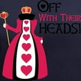 thumbnail image 3 of CafePress - OFF WITH THEIR HEADS! T Shirt - Women's V-Neck Dark T-Shirt, 3 of 4