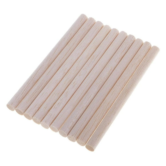 Woodworking Balsa Wood Round Sticks Dowel Rod for Sand Models Hobbies Craft 120mm