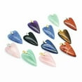 thumbnail image 2 of Chakra Natural Crystal Heart Stones Quartz Pendant Jewelry Gifts Healing Reiki, 2 of 3