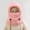 E-291Pink, variant on FAOWME Big Kids Girls Boys Fuzzy Hats Solid Color Drawstring Windproof Thickened Comfortable Warm Caps For Autumn Winter Daily Wear Beige One Size