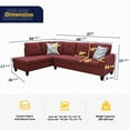 thumbnail image 4 of Britney Left Facing Sectional Sofa 2 Piece Set, 4 of 4