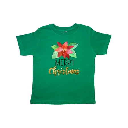 

Inktastic Merry Christmas Beautiful Red Poinsettia Gift Toddler Boy or Toddler Girl T-Shirt