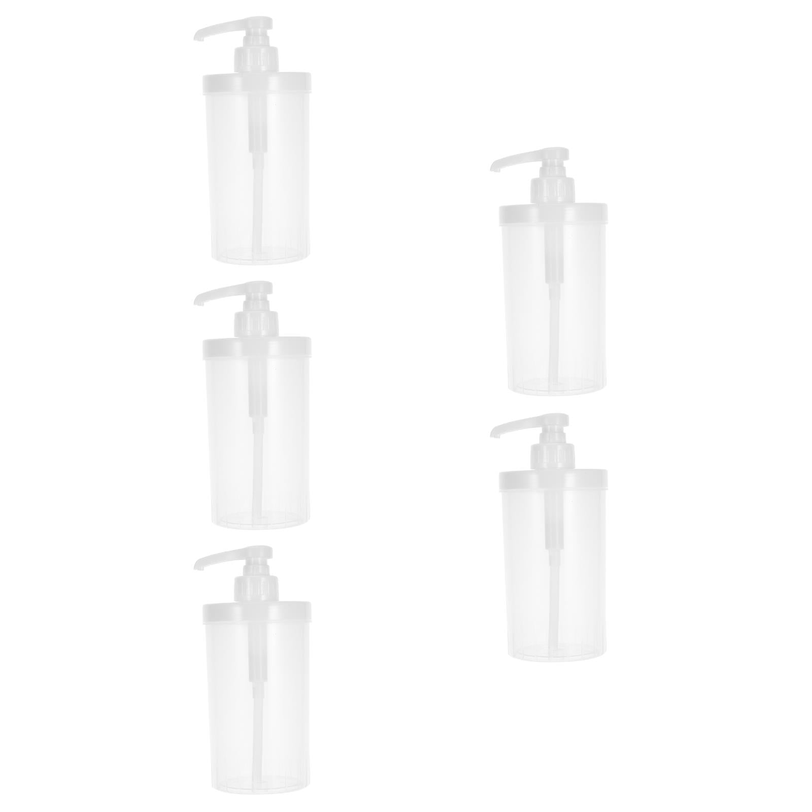 OUNONA 5pcs Syrup Pump Dispenser Hand Press Syrup Bottle Press Type Dispenser Bottle Plastic Syrup Dispenser Hand Press Syrup Pump Dispenser