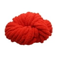 thumbnail image 2 of Tachiuwa Chunky Chenille Yarn Acrylic Fibers Gauge 7 Jumbo Giant Washable Bulky Yarn Thick Yarn for Sofa Throw Crocheting Hat Blanket Red, 2 of 9