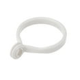 thumbnail image 3 of Curtain Rings with Snap Closure for Curtain Rods Plastics White 50 Pack, 3 of 5