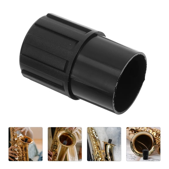 Raindrops Plastic Saxophone End Plug Black for Alto Saxophone Lightweight Durable Sax End Plug