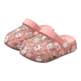 thumbnail image 4 of Lusa Cute Bunny Print Kids Slippers with Holes Girls and Boys Summer Transparent Comfortable Thick-Soled Non- Beach Sandals Casual Outdoor Play Cool Shoes Pink 18-24 Months, 4 of 4
