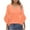 Orange, variant on FAIWAD Women Blouses Dressy Casual Ruffle 3/4 Length Sleeve V Neck Tshirts Trendy Loose Office Work Shirts