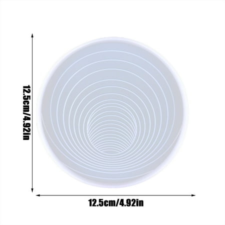 

wendunide kitchen gadgets Trap Cup Mat Epoxy Molds Spiral Geometric Coffee Mat Insulation Placemat Water Silicone Molds A
