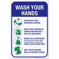 thumbnail image 1 of Hand Washing Sign, Hand Washing Instruction Sign, 24x36 Corrugated Plastic, 1 of 1