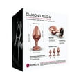 thumbnail image 3 of Dorcel Aluminium Bejeweled Diamond Plug - Rose Gold Medium, 3 of 5