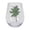 Green, variant on Hometrends Khaki Printed Acrylic Stemless Wine Glass 1Pc