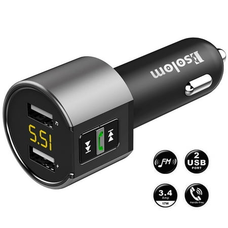 - Bluetooth FM Transmitter Radio for Car, Audio Stereo Car Bluetooth Adapter Radio Transmitter Receiver MP3 Player Hands Free Calling