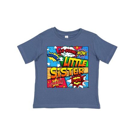 

Inktastic Little Sister Comic Book Gift Toddler Toddler Girl T-Shirt