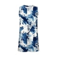 thumbnail image 5 of Mifsaly Flowy Tank Top Women Scoop Neck Pleated Front Sleeveless Summer Top Boho Printed Daily Work Blouse Flattering Loose Fit Lightweight Vacation Going Out Shirt L, 5 of 5
