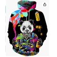 thumbnail image 1 of Haut Unisexe Hommes Femmes Chandail Imprimé Graphique 3D Mode Hip Hop Chandails à Capuchon, 1 of 2