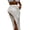 White, variant on Women Knitted Cover-Up Sarong Solid Color Hollow-Out Side Tie-Up High Slit Mini Beach Long Skirts Summer Swimsuit Cover Up