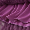 thumbnail image 6 of RUTAYY Women A-Line Tulle Party Dinner Tutu Skirt Brown Stretchy High Waisted Flared Skirt Solid Color Flowy Swing Pleated Beach Skirts, 6 of 6