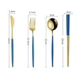 thumbnail image 5 of SPRING PARK 4Pcs/Set Stainless Steel Kitchen Utensil Dining Tableware Fork Spoon Travel Cutlery Set, 5 of 7