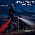 thumbnail image 4 of Juego de 4 luces LED recargables por USB para bicicleta, delanteras y traseras, ideales para paseos nocturnos., 4 of 5